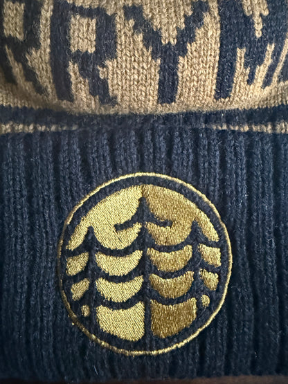 Youth Pom Beanie – 100% Wool for Young Explorers