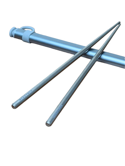 Merrymen Titanium Chopsticks with Carrying Case – Ultralight & Reusable
