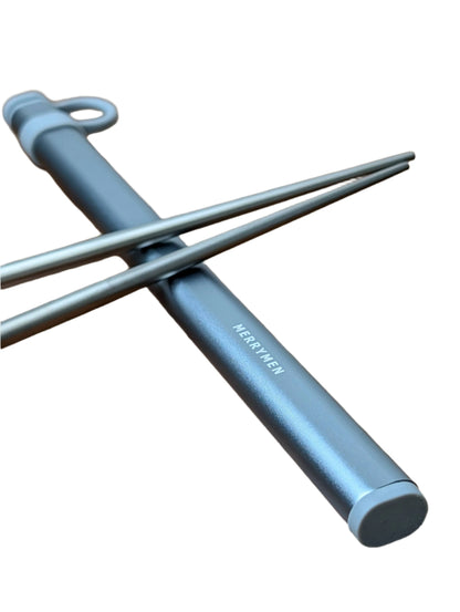 Merrymen Titanium Chopsticks with Carrying Case – Ultralight & Reusable