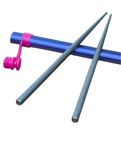 Merrymen Titanium Chopsticks with Carrying Case – Ultralight & Reusable