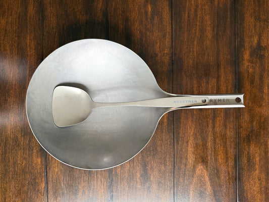 Merrymen Titanium Wok & Spatula Set – Lightweight Durability for Masterful Outdoor Cooking